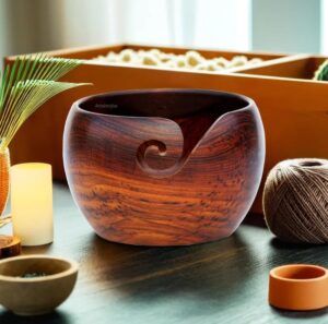 Wooden Yarn Bowl