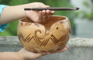 Wooden Yarn Bowl
