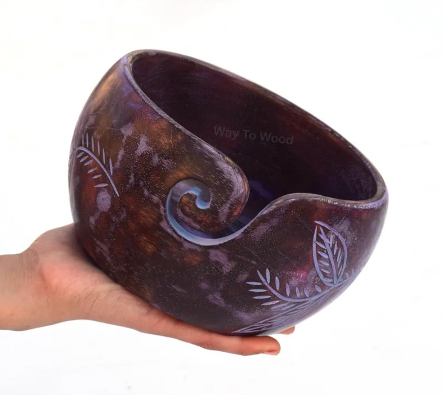 Wooden Yarn Bowl