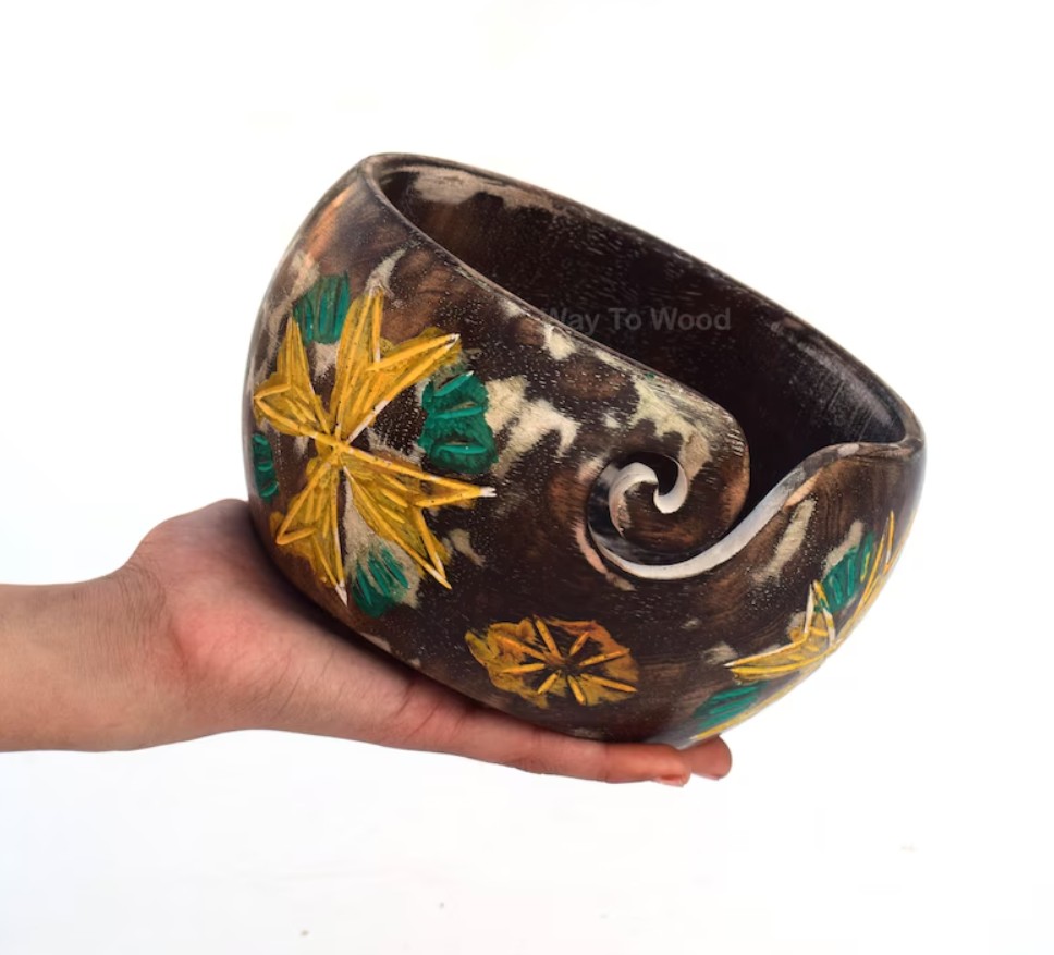 Wooden Yarn Bowl