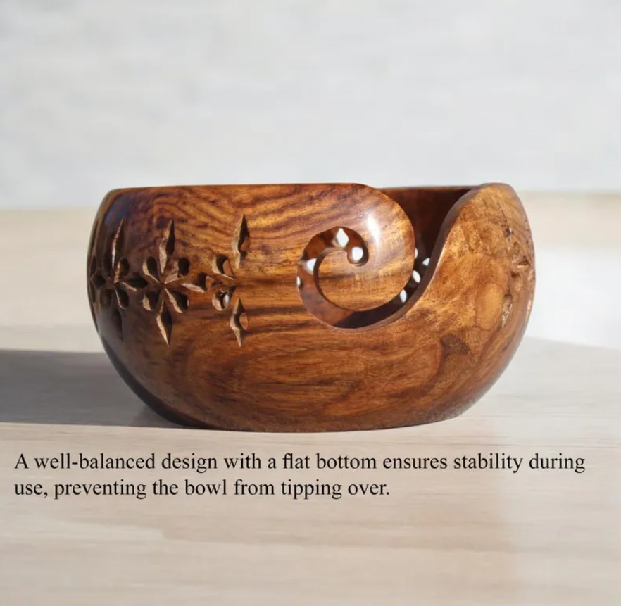 Wooden Yarn Bowl
